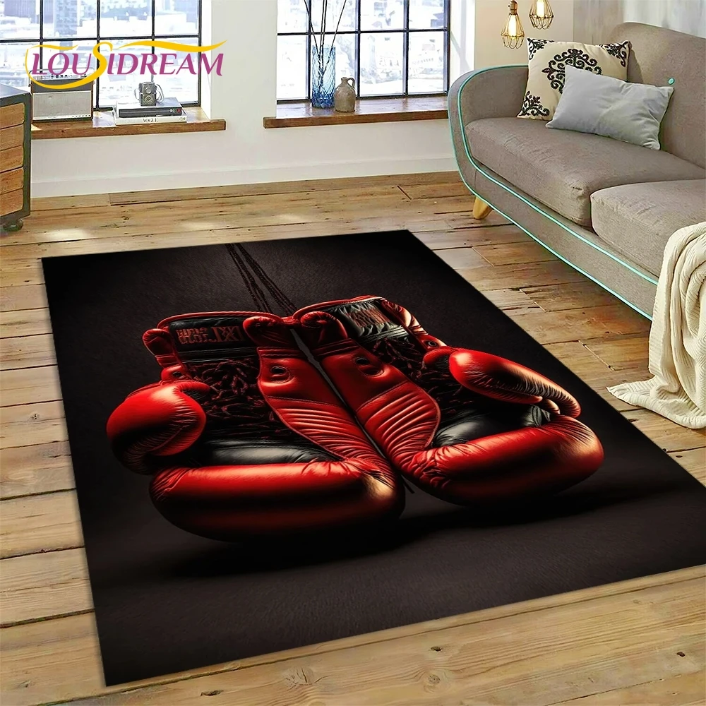Commercial Printing For Sale - Boxing Gloves Boxer Fight Cartoon Rug