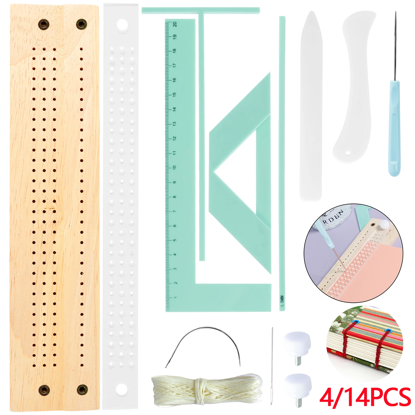14/4Pcs Scrapbooking Tool Book - Commercial Printing Books 评论和价格