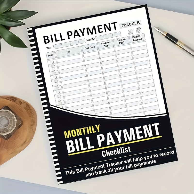 Monthly Bill Payment Plan Book - Commercial Printing Books 评论和价格
