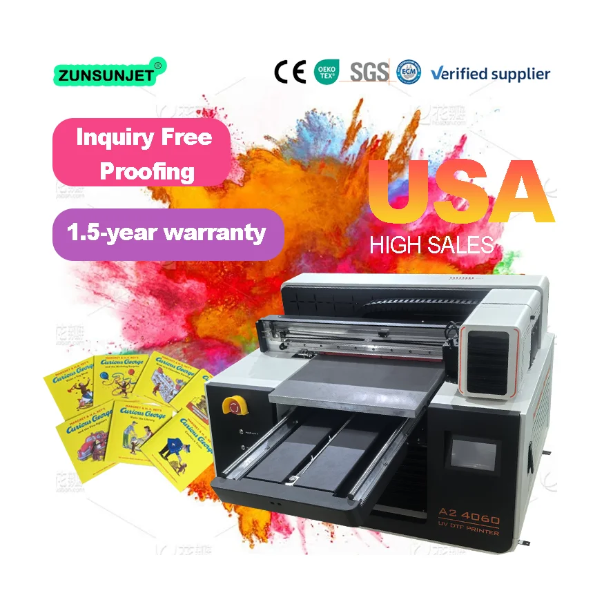 Small A2 Flatbed UV Dtf Inkjet - Dtf Printer Machine 评论和价格